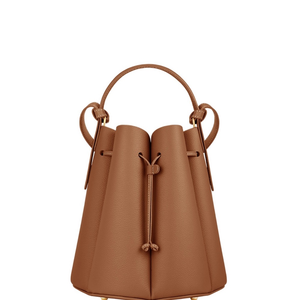 Polene Numero Huit Brown Leather Bag